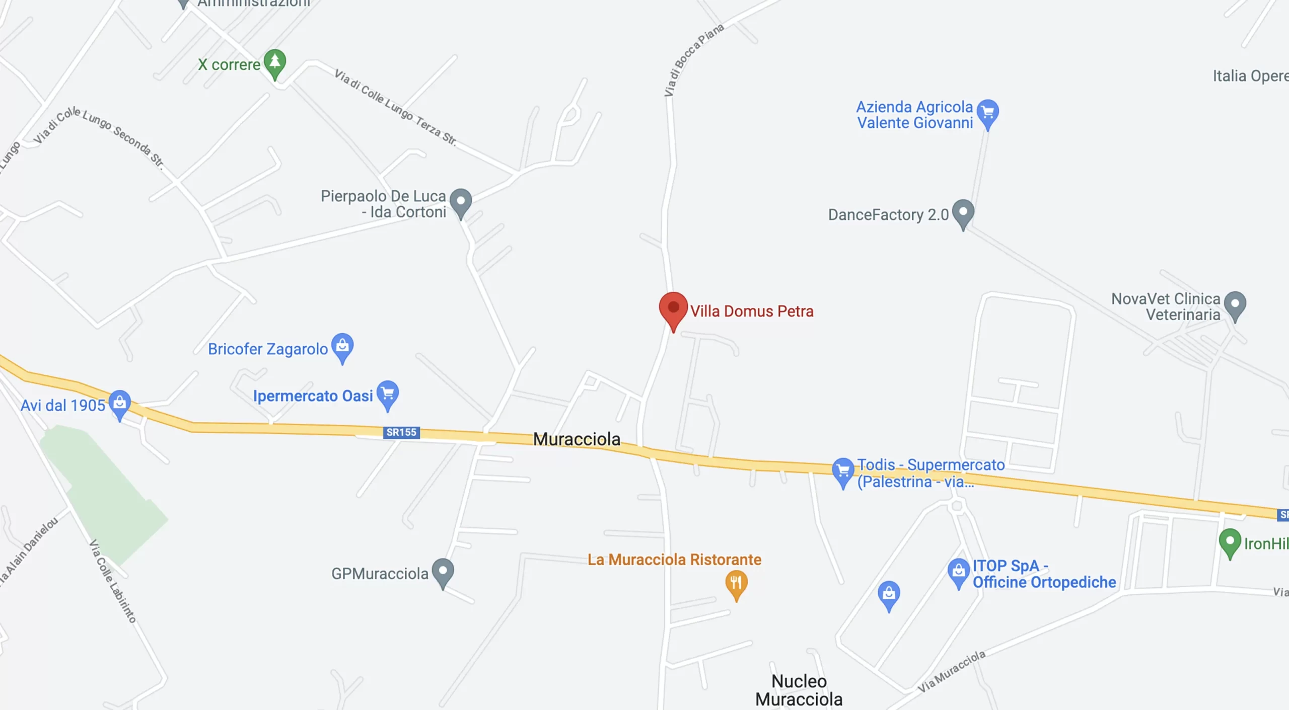 Villa domus petra google map